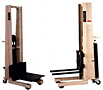 Winch, Hydraulic, and Battery Powered Platform Stackers