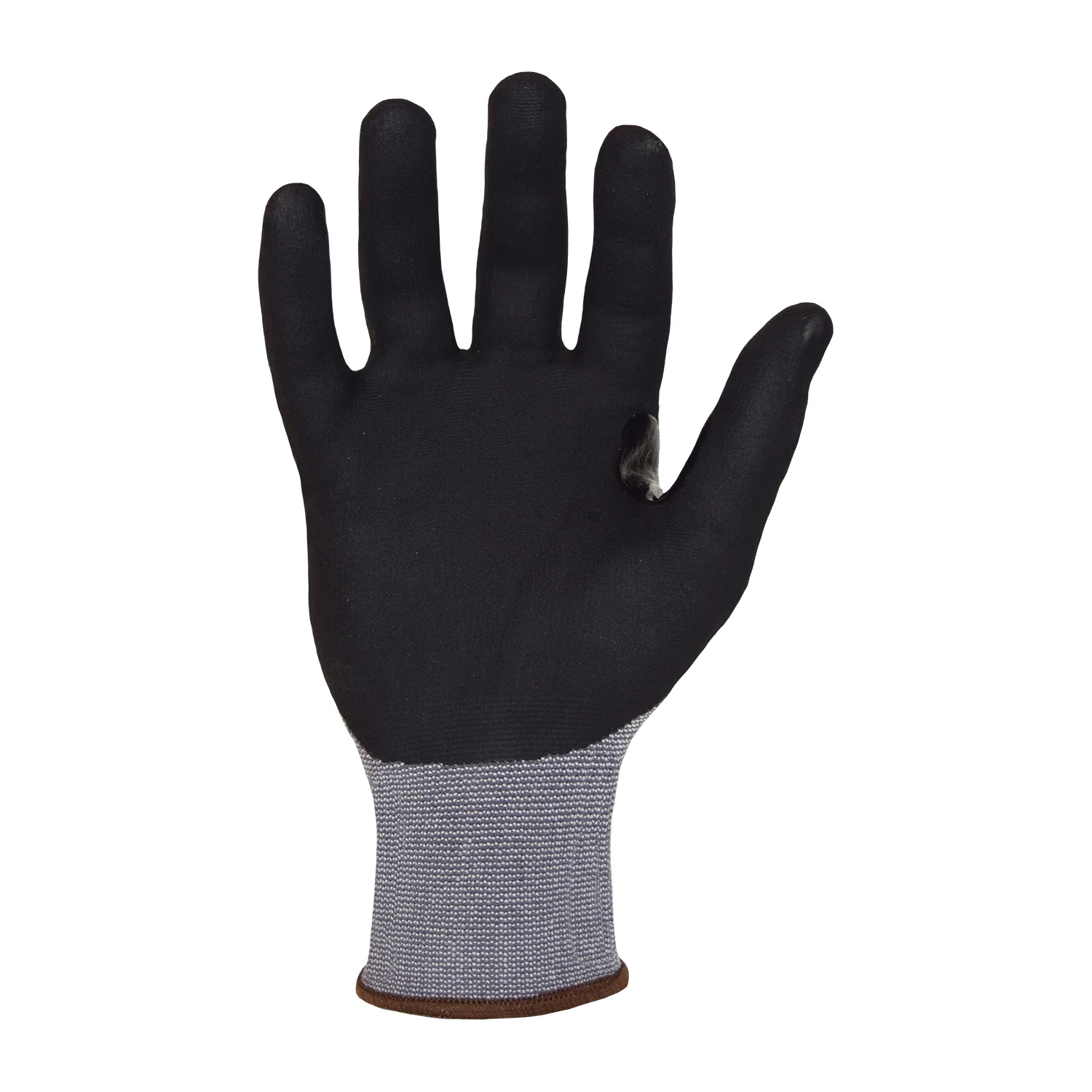 Azusa Safety Dura-Dex 15 Gauge Gray Nylon/Spandex Blended Work Gloves with Dura Foam Nitrile/Polyurethane Palm Coating and Reinforced Thumb Crotch XL
