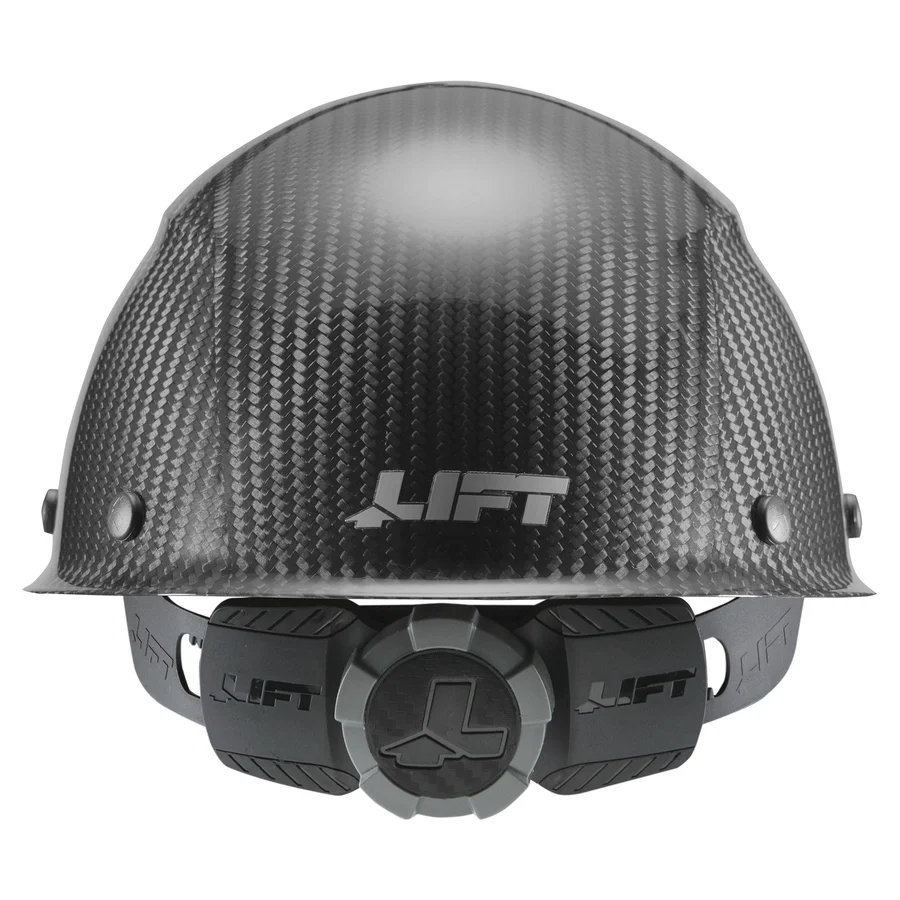 DAX Carbon Fiber Cap Brim Safety Hard Hat (BLACK)