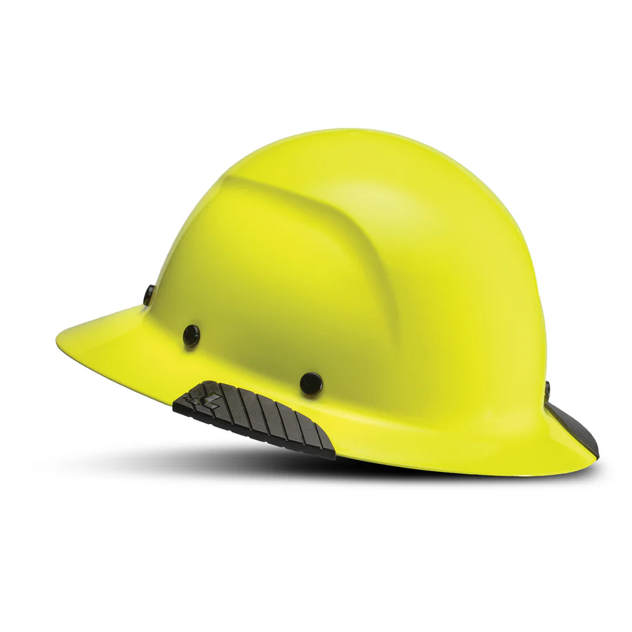 DAX Fiber Resin Full Brim Safety Hard Hat (HI-VIZ YELLOW)