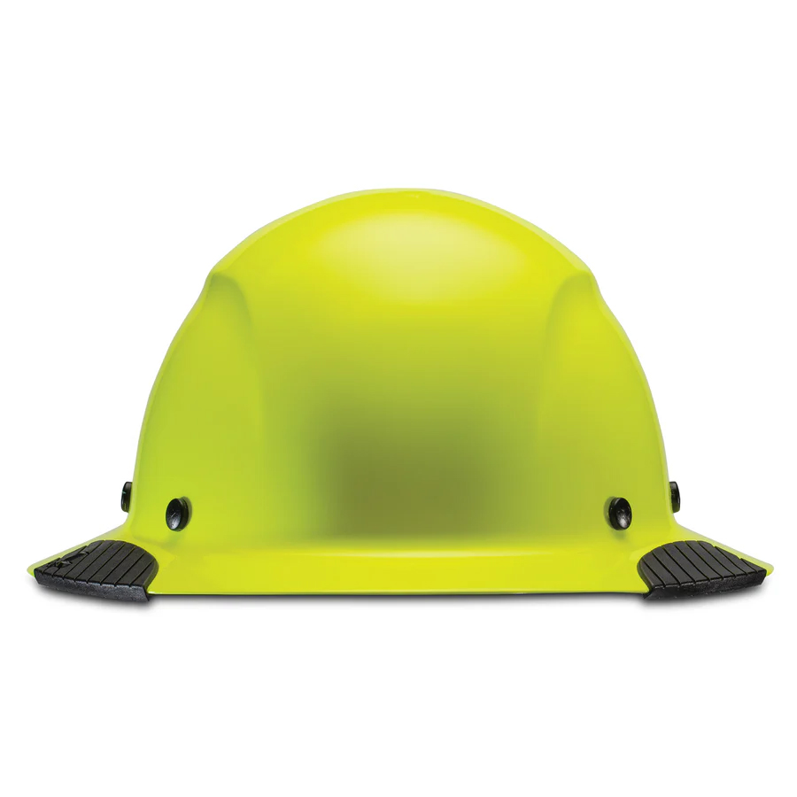 DAX Fiber Resin Full Brim Safety Hard Hat (HI-VIZ YELLOW)
