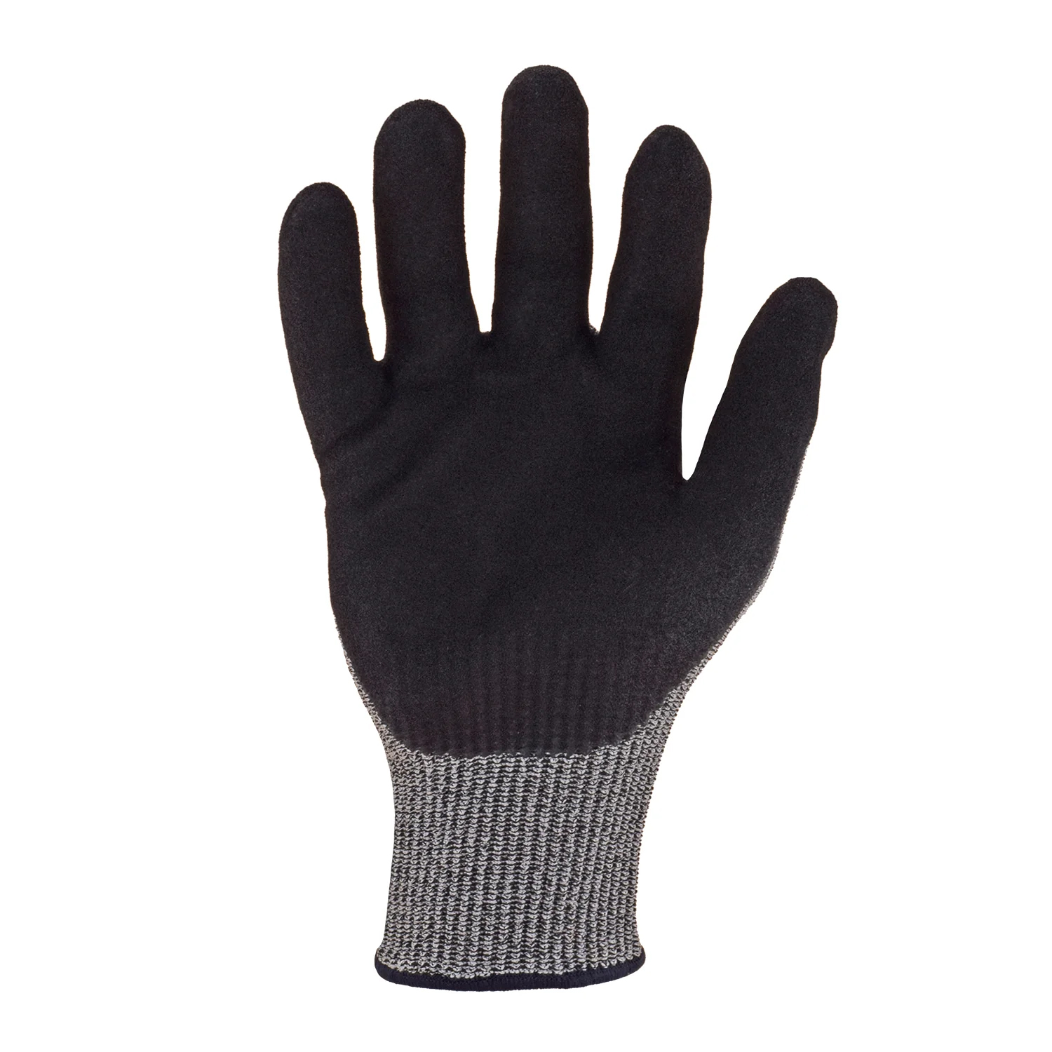 Azusa Safety BLUWOLF 13 Gauge HPPE Blended ANSI A5 Cut Resistant Gloves, with Sandy Foam Nitrile Palm Coating M
