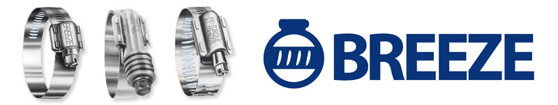 Breeze NAS 1922 Lightweight Aircraft Clamps w/ Lock Wire Hole Hex Screw, 300 SS, 8.35"-9.13" Range