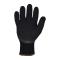 Azusa Safety Black Acrylic Winter Gloves with 3/4 Foam Latex Coating  L