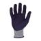 Azusa Safety BLUWOLF 18 Gauge HPPE Blended ANSI A4 Cut Resistant Gloves with Nitrile/Polyurethane Palm Coating and Finger/Knuckle Guards,  2XL