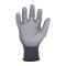 Azusa Safety Commander 13 Gauge Gray Nylon Work Gloves with Polyurethane Palm Coating, L