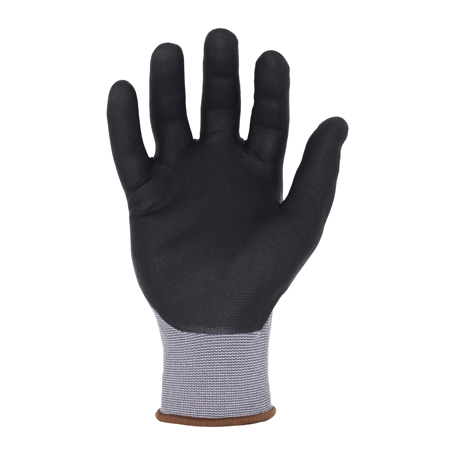 Azusa Safety Dura-Dex 15 Gauge Gray Nylon/Spandex Blended Work Gloves with Dura Foam Nitrile/Polyurethane Palm Coating, L