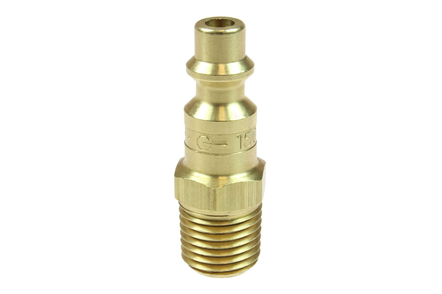 CO 1501B 1/4" Industrial Connector, 1/4" MPT Brass