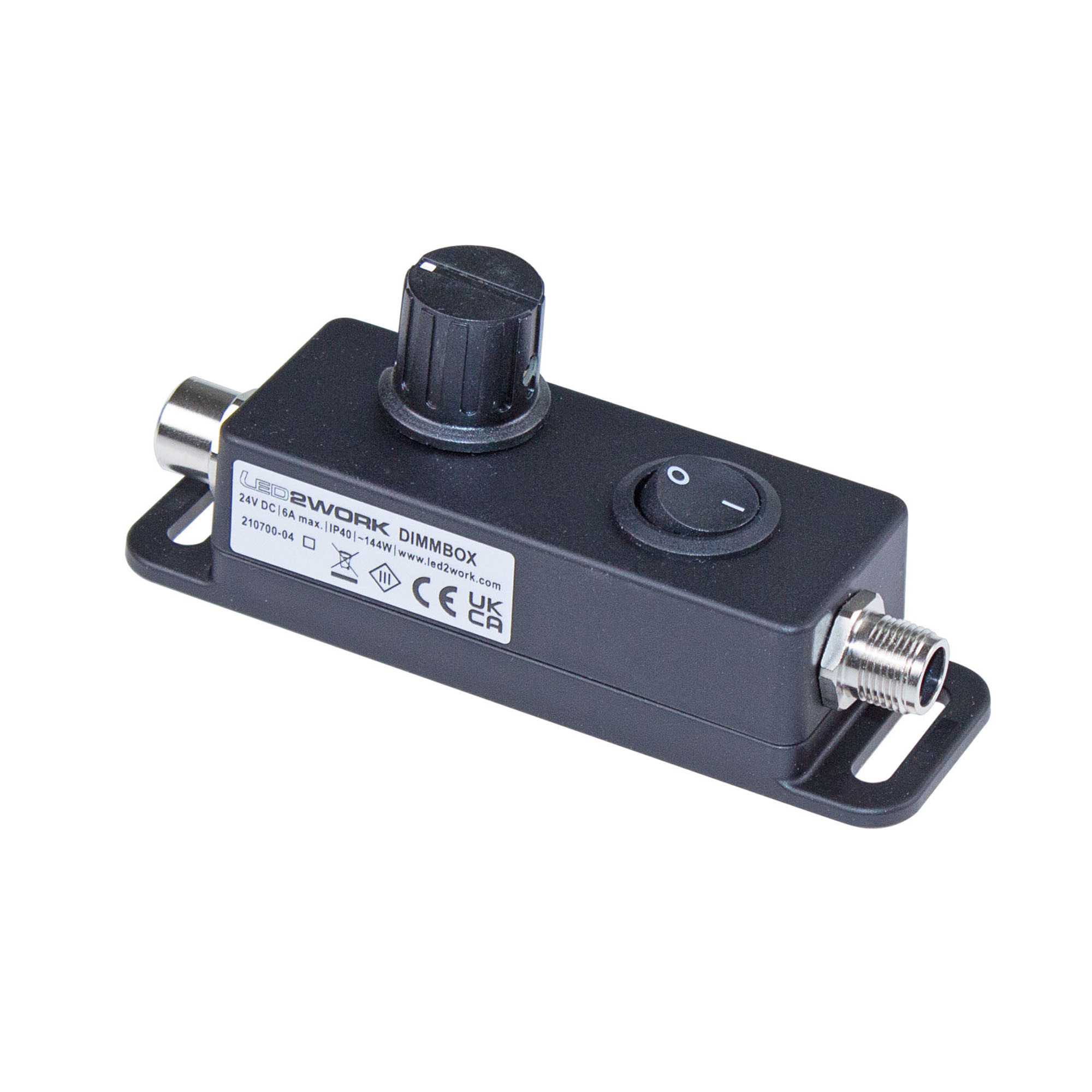 L2 210700-04-LED2WORK DIMMmodul, M12 Connector/M12 Plug, A-coded, Max ...