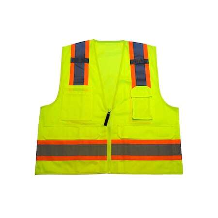 Azusa Safety Hi-Vis Surveyors Vest  2X/3X