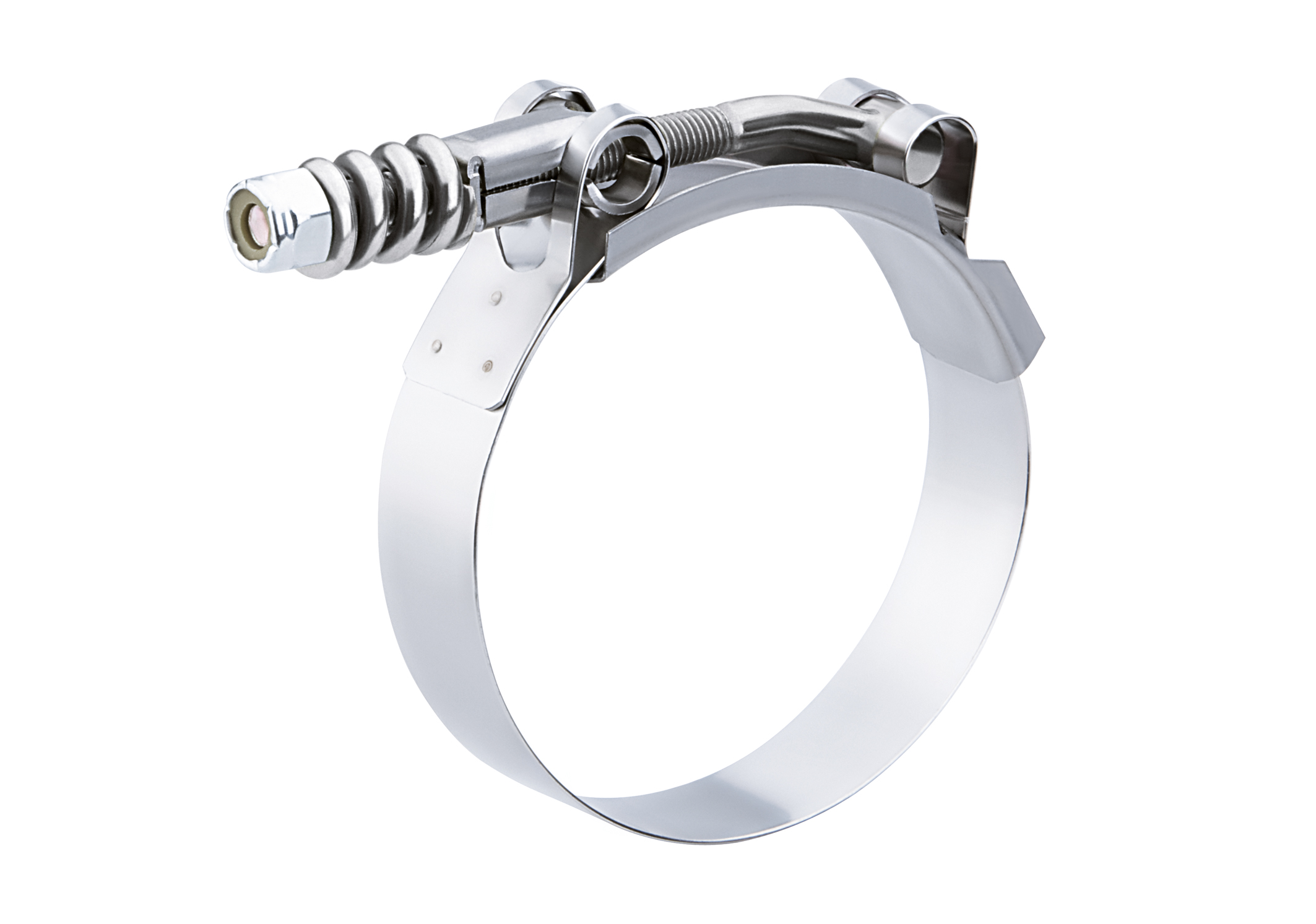 Breeze Spring-Loaded T-Bolt Tension Clamps, 3" - 3-15/16" Range, SAE 68