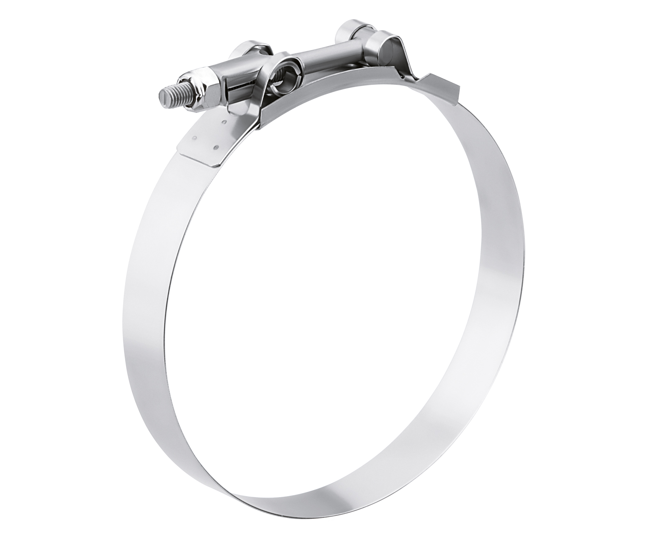 Breeze T-Bolt Clamp, 300 SS, 3-3/8" - 3-11/16" RAnge, SAE 80