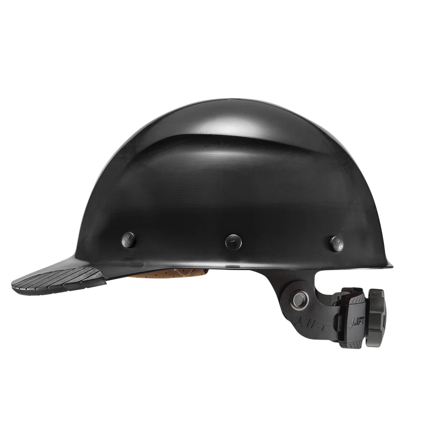 Dax Fiber Resin Cap Brim Safety Hard Hat (MATTE BLACK)