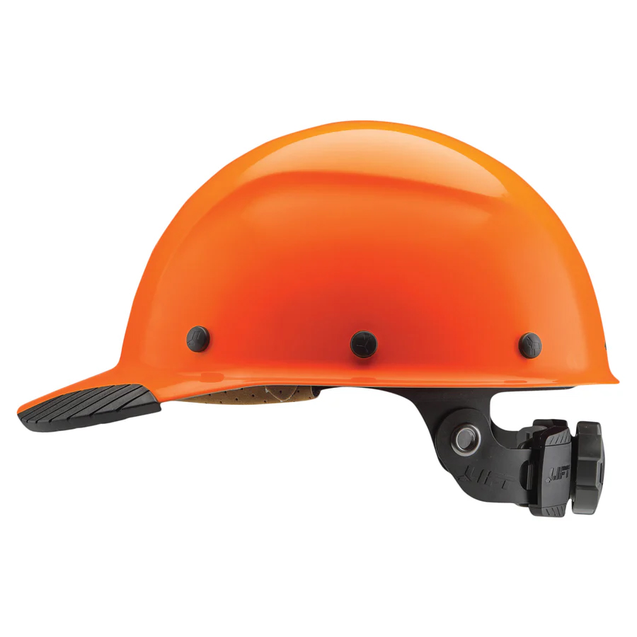 Dax Fiber Resin Cap Brim Safety Hard Hat (HI-VIZ ORANGE)