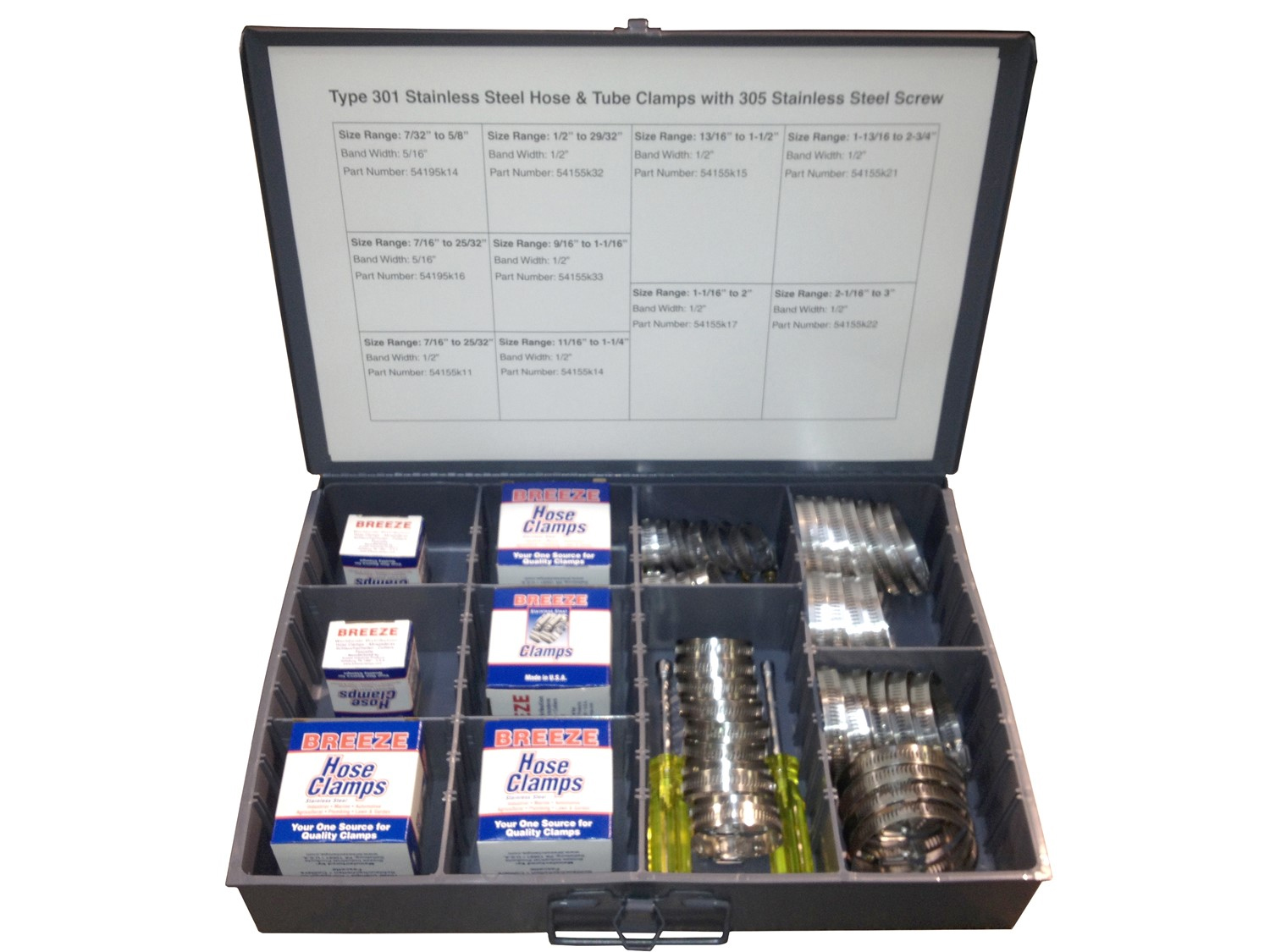 Breeze "Mil-Spec" 300 SS/410SS Hose Clamps Kit