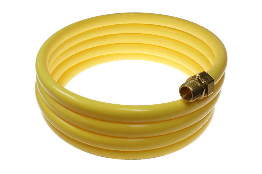 CO N34-12 NYLON COIL, 3/4" ID X 12', 3/4" NPT RIGID FITTINGS, YELLOW