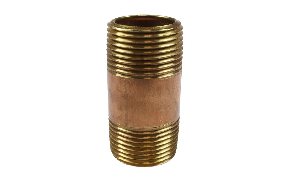 CO NL16025 Brass Long Nipple 1" MPT x 2 1/2"