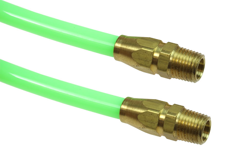 CO PR38-25-G Flexcoil, 3/8" ID x 25', 3/8" MPT Rigid Reusable, Green