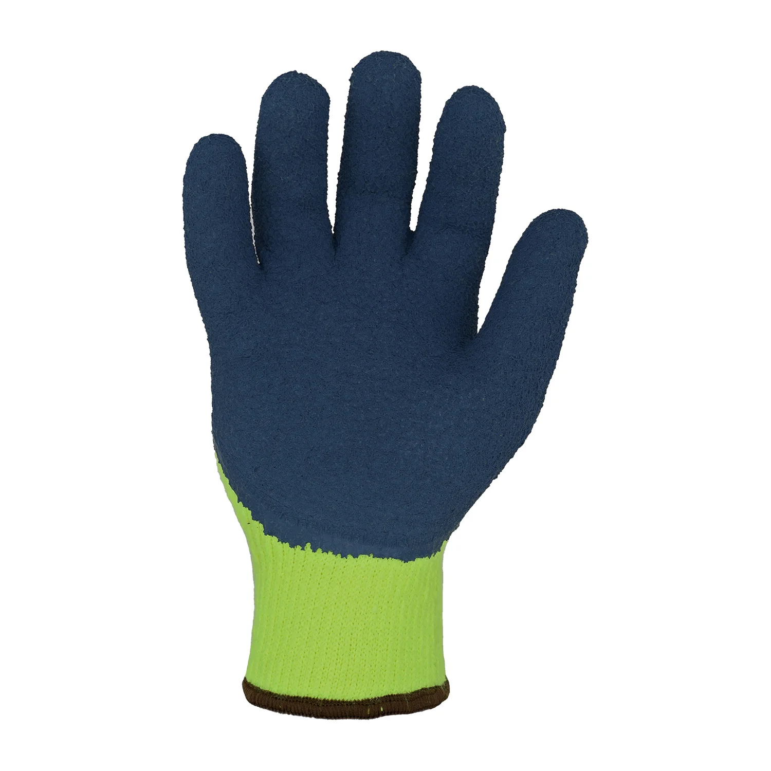 Azusa Safety Hi-Vis Acrylic Winter Gloves with 3/4 Foam Latex Coating  M