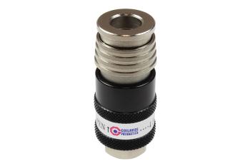 CO 580USE 2-in-1 Automatic Safety Exhaust Coupler 3/8" Body 3/8" FPT