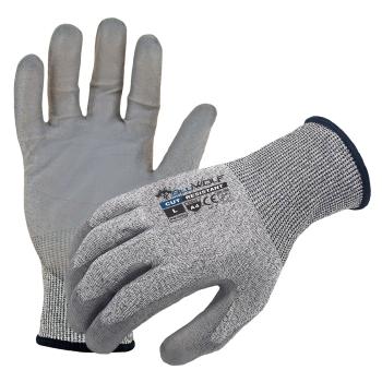 Azusa Safety BLUWOLF 18 Gauge HPPE Blended ANSI A4 Cut Resistant Gloves, XL