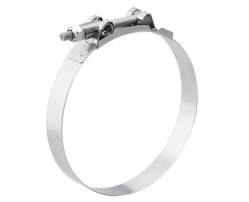 Breeze T-Bolt Clamp, 300 SS, 3-3/8" - 3-11/16" RAnge, SAE 80
