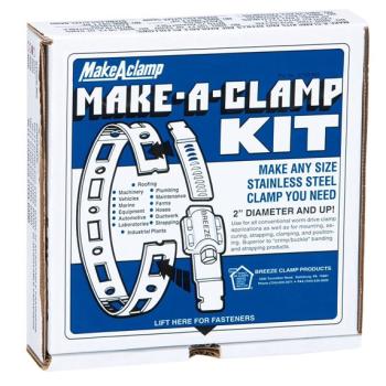 Breeze SS Make-A-Clamp Kit, 50' Band & 50 Fasteners