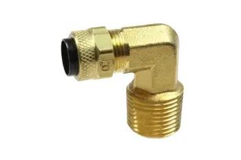 CO P169046 Poly-Tube BRASS MALE ELBOW, 1/4" OD X 3/8" MPT
