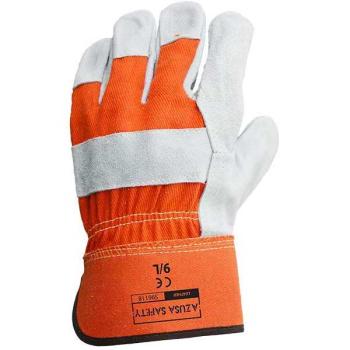 Azusa Safety Split Grain Cowhide Double Leather Gloves  XL
