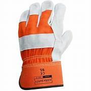 Azusa Safety Split Grain Cowhide Double Leather Gloves  L