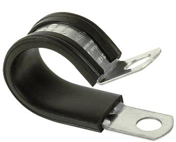 ABA Rubber Lined Galvanized Steel Retaining Clamps, 13/16" clamping dia. 50/CS