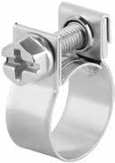 Galvanized Fuel Injection Clamps, 15/32" - 41/64" Range