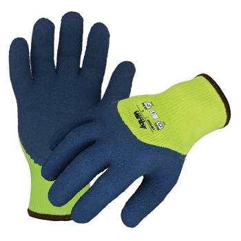 Azusa Safety Hi-Vis Acrylic Winter Gloves with 3/4 Foam Latex Coating  M