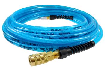 CO PFE6050TS15X Flexeel Hose, 3/8" ID x 50', 1/4" Industrial Quick Disconnect Connectors w/Strain Re