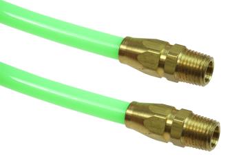 CO PR38-25-G Flexcoil, 3/8" ID x 25', 3/8" MPT Rigid Reusable, Green