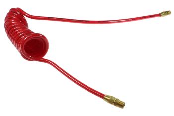 CO PR38-304-R Flexcoil, 3/8" ID x 30', 1/4" MPT Rigid Reusable, Red