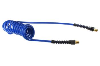 CO PU38-25-B Flexcoil, 3/8" ID x 25', 3/8" MPT Rigid, Dark Blue