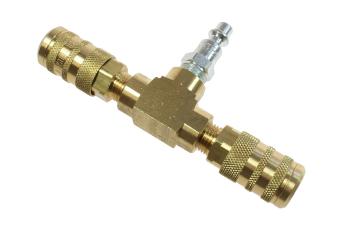 CO T004-16X Tee Manifold Assembly, 1/4" 6-Point Auto Interchange