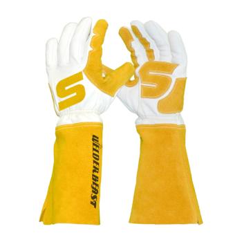 Azusa Safety Welderbeast Goatskin Leather Welding Gloves L