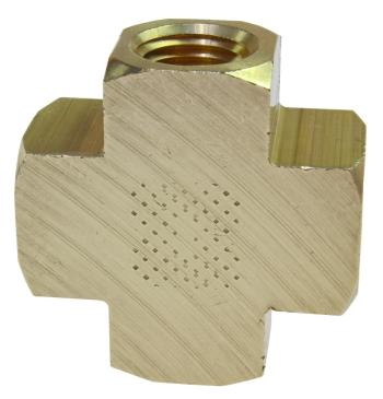 CO X002 Cross 1/8" FPT Brass