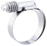 Breeze Heavy Duty Constant-Torque SS Clamps, 300 SS Band, 410 SS Screw, 1-3/4" - 2-5/8" Range, SAE 2