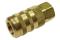 CO 15X4F 1/4" 6-Point Industrial Coupler, 1/4" FPT