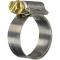 Breeze 300 SS Liner Hose Clamps with Zinc-Plated Hex Screw, 2-13/16" - 3-3/4" Range, SAE 52