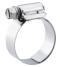 Breeze 300 SS Liner Hose Clamps with Zinc-Plated Hex Screw, 2-13/16" - 3-3/4" Range, SAE 52