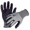 Azusa Safety BLUWOLF 18 Gauge HPPE Blended ANSI A4 Cut Resistant Gloves with Ultra-Foam Nitrile/Polyurethane Palm Coating, S