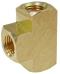 CO T004 TEE, 1/4" FPT BRASS PIPE FITTING