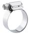 Breeze 300 SS Liner Hose Clamps with 410 SS Hex Screw, 6-1/8" - 7" Range, SAE 104