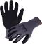 Azusa Safety Commander 15 Gauge Black Nylon/Spandex Work Gloves with Sandy Foam Nitrile Palm Coating, XL