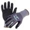 Azusa Safety Dura-Dex 15 Gauge Gray Nylon/Spandex Blended Work Gloves with Dura Foam Nitrile/Polyurethane Palm Coating, S