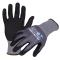 Azusa Safety Dura-Dex 15 Gauge Gray Nylon/Spandex Blended Work Gloves with Dura Foam Nitrile/Polyurethane Palm Coating and Reinforced Thumb Crotch S
